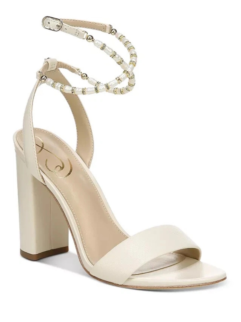 Sam Edelman Yanelli Block Heel Sandals - Modern Ivory, Size 9 ✨ - Picture 3 of 12